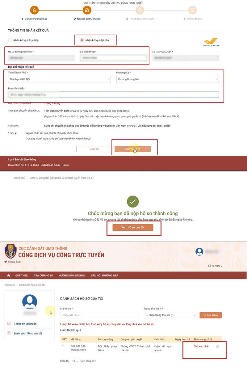 Đổi Giấy Phép Lái Xe Ô Tô Online