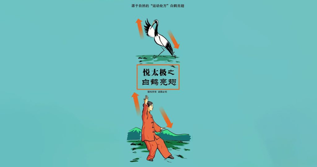 Bạch Hạc Lượng Xí (White Crane Flaps Wings – 白鹤亮翅) Hướng Dẫn Chi Tiết