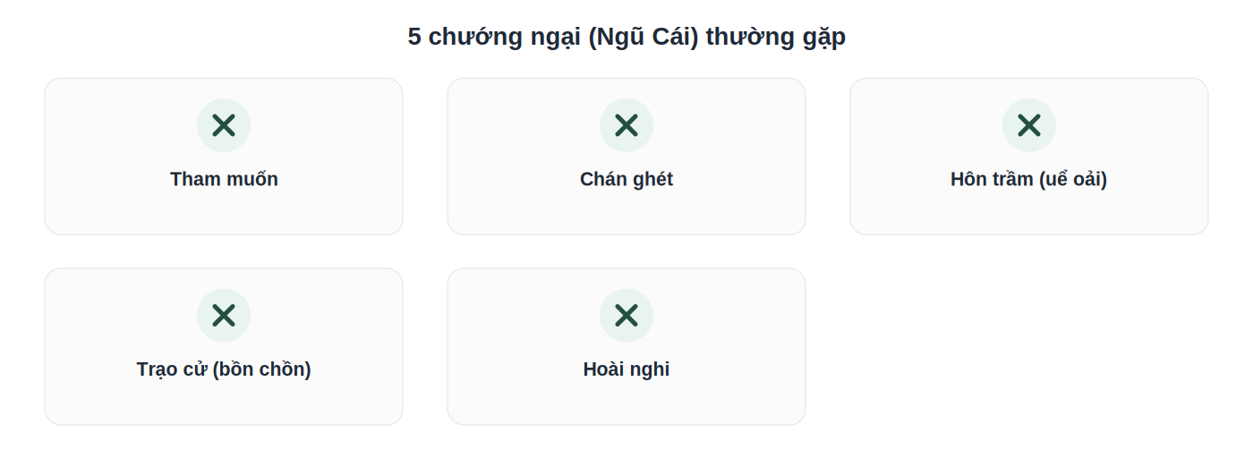 5 chướng ngại tâm lý phổ biến khi thiền theo Phật học