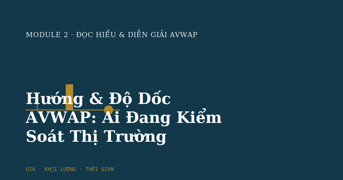 Hướng & Độ Dốc AVWAP: Ai Đang Kiểm Soát Thị Trường