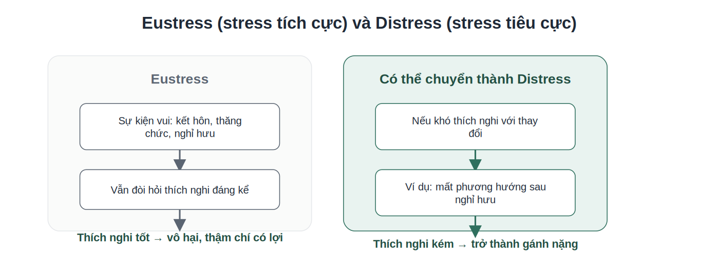 So sánh Eustress và Distress qua ví dụ sự kiện đời sống